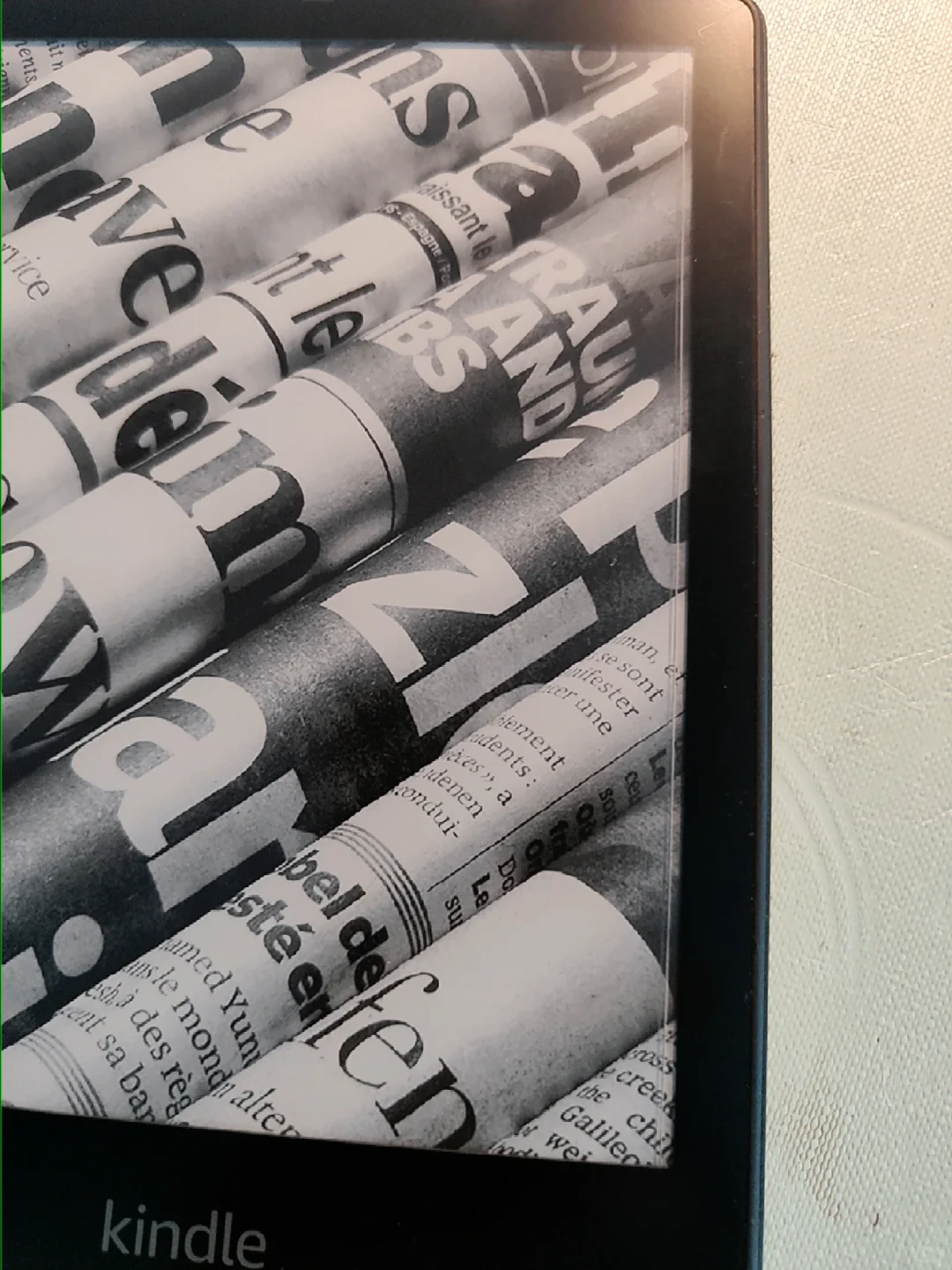 kindle边框出现白线