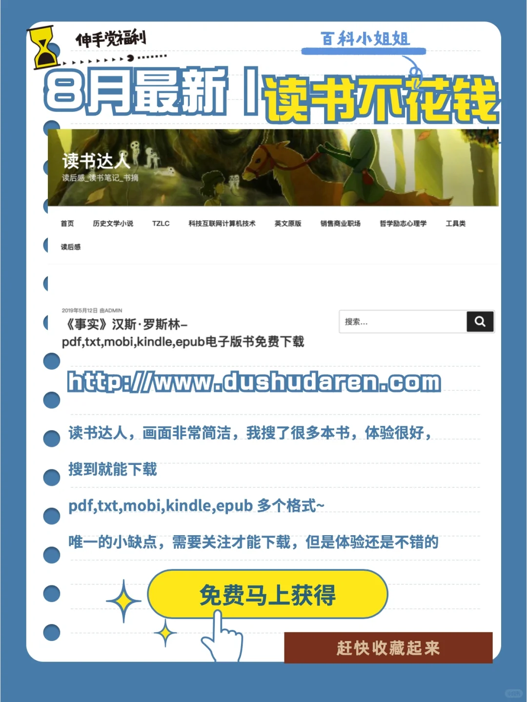 🤫图书自由！96%电子书资源可以轻松获得