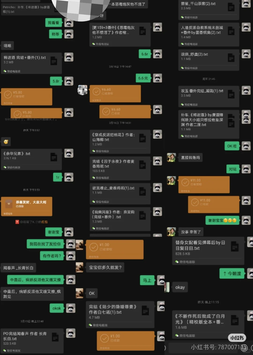 小说代找！