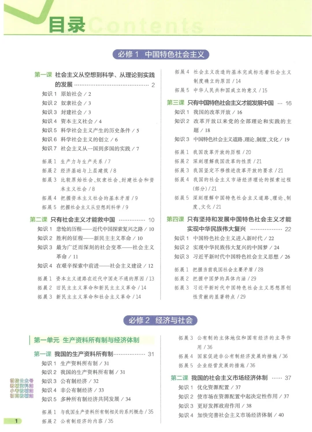 【PDF版】高中政治知识清单电子书