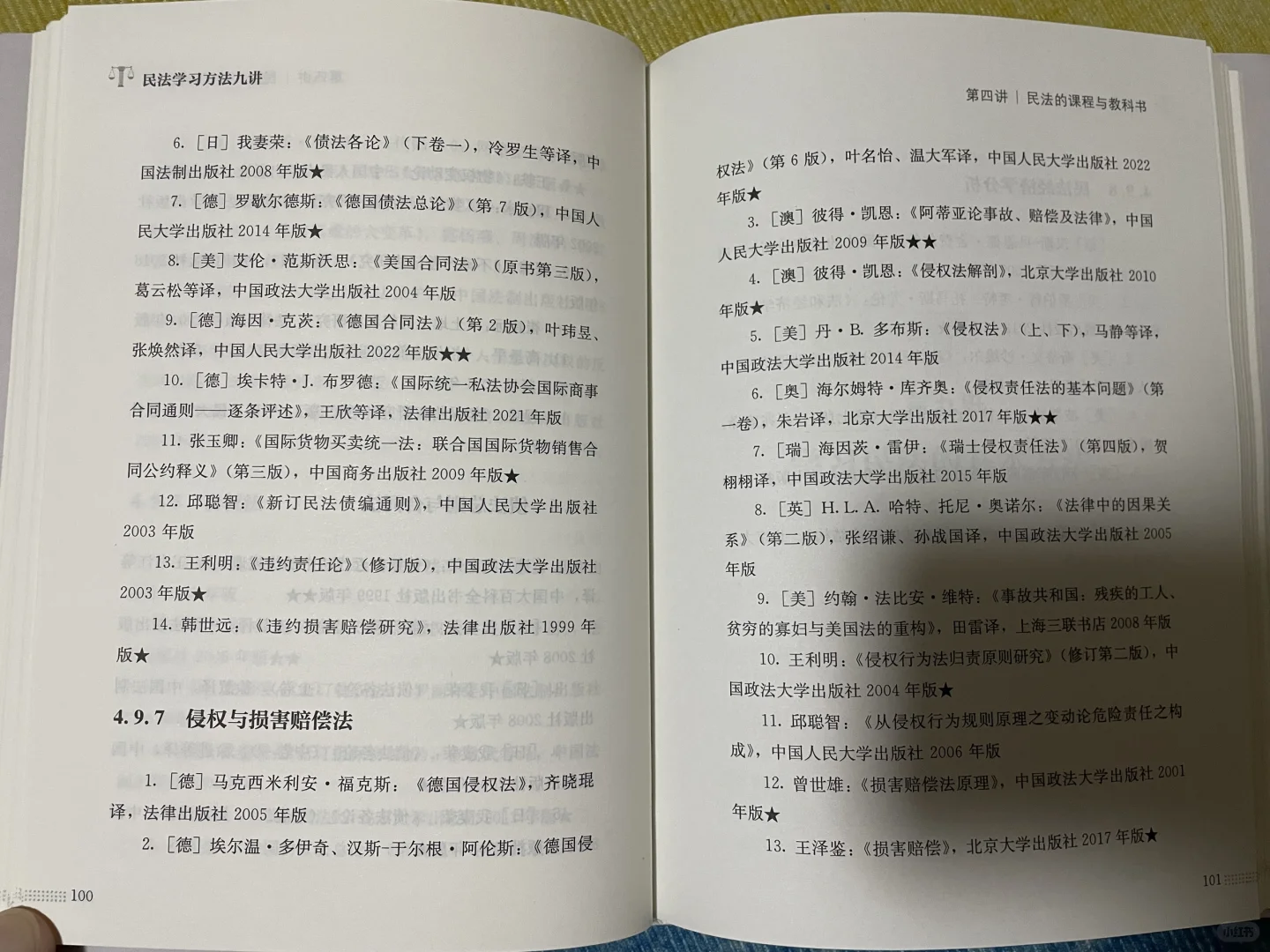 程啸：写给中国法律人的民法学习书单！