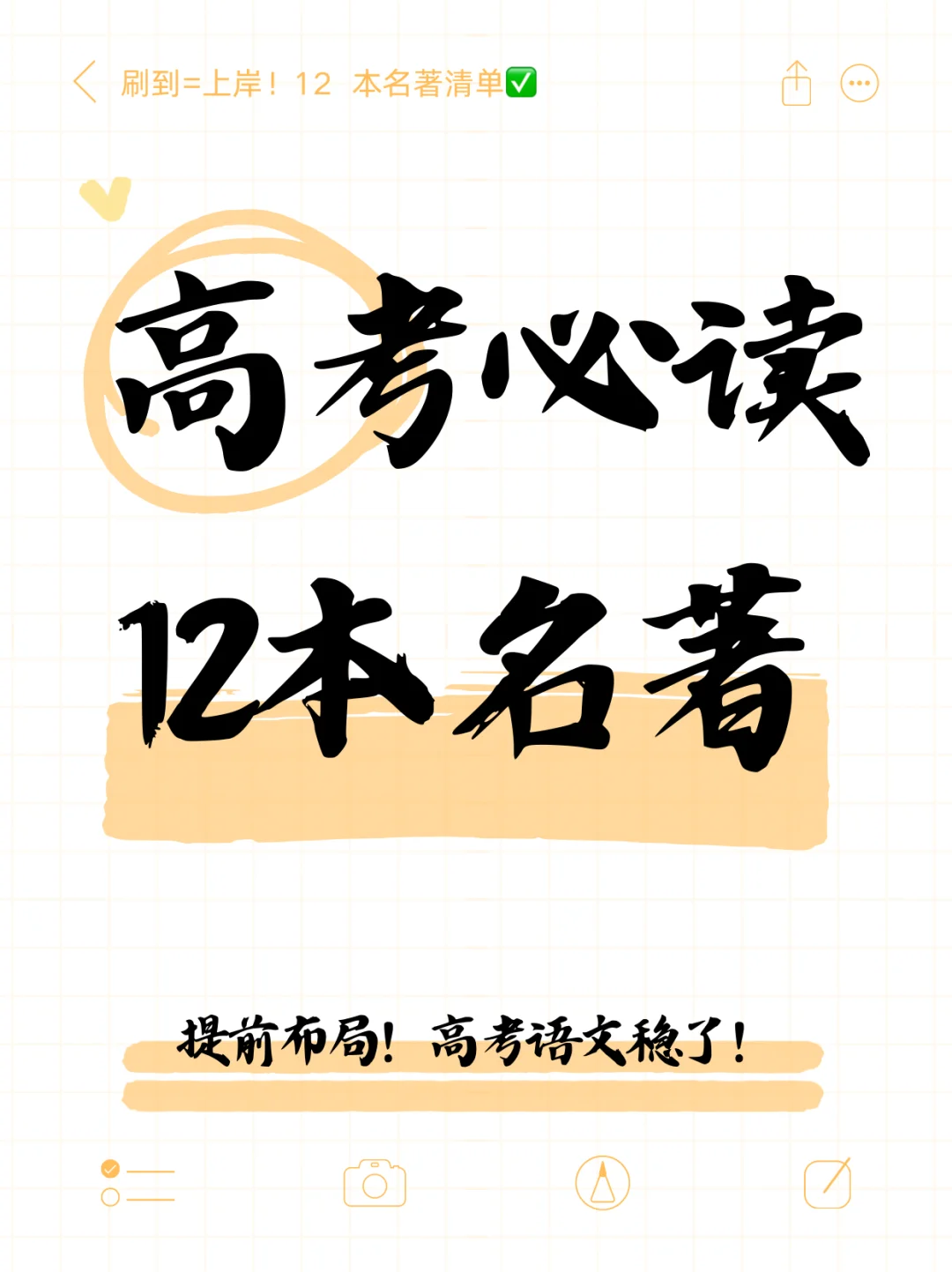 高考必读12本名著📖