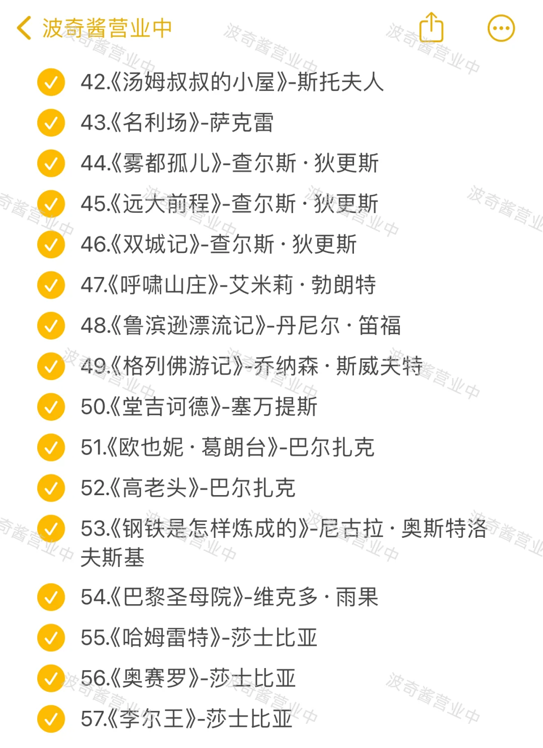 100本外国经典名著，每一本都值得细细品读‼️