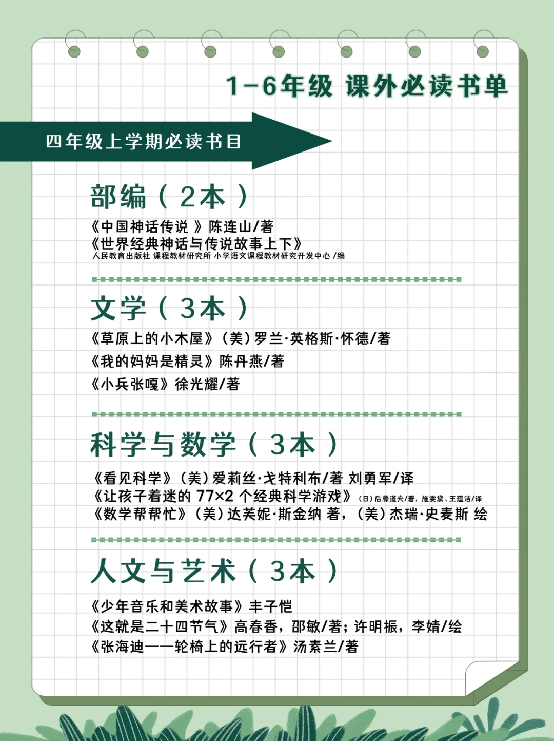 🗂家长收藏｜2024版清华附小课外必读书单