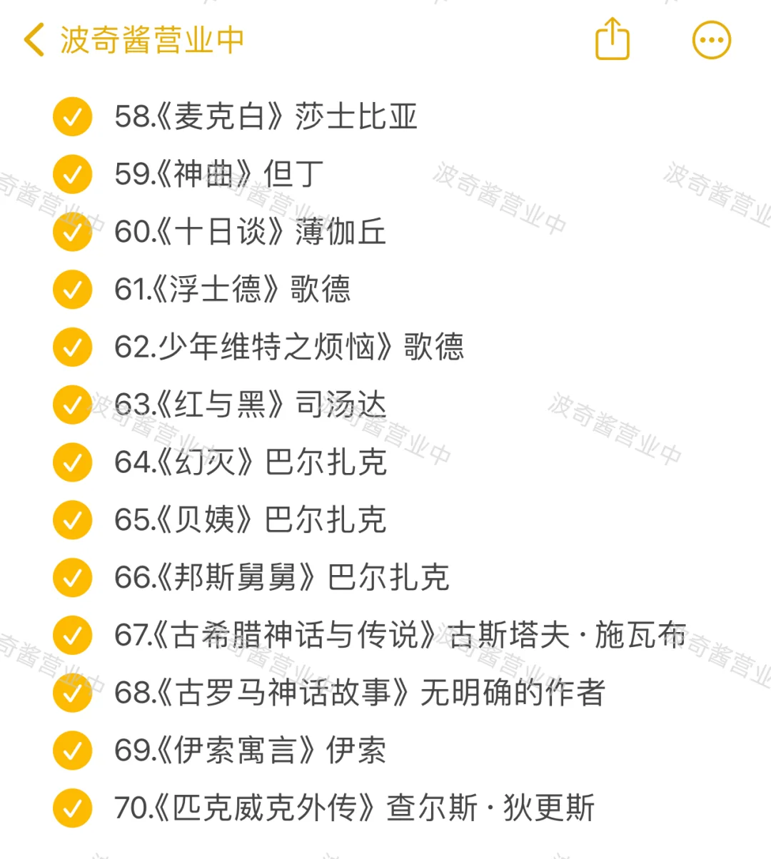 100本外国经典名著，每一本都值得细细品读‼️
