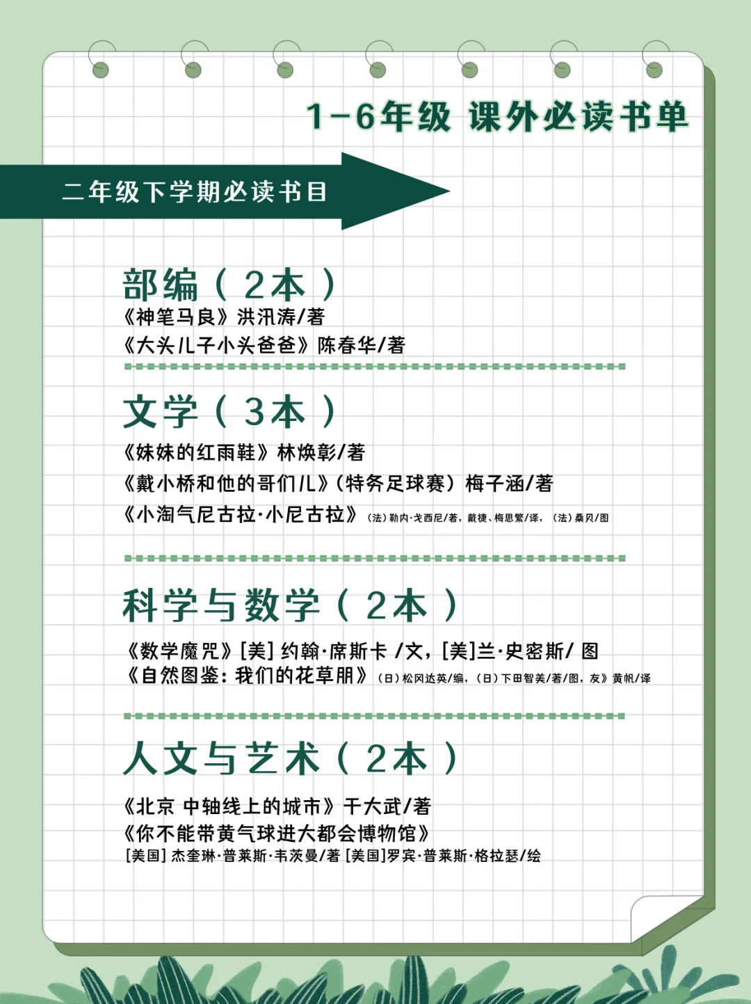 🗂家长收藏｜2024版清华附小课外必读书单
