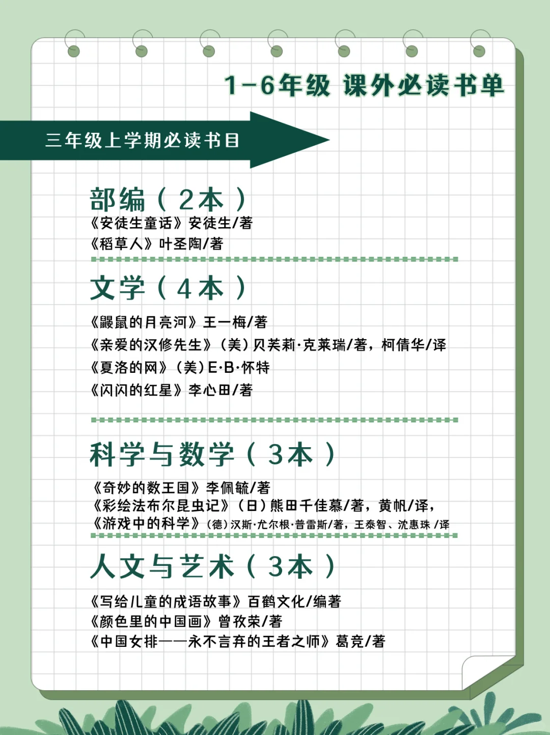 🗂家长收藏｜2024版清华附小课外必读书单