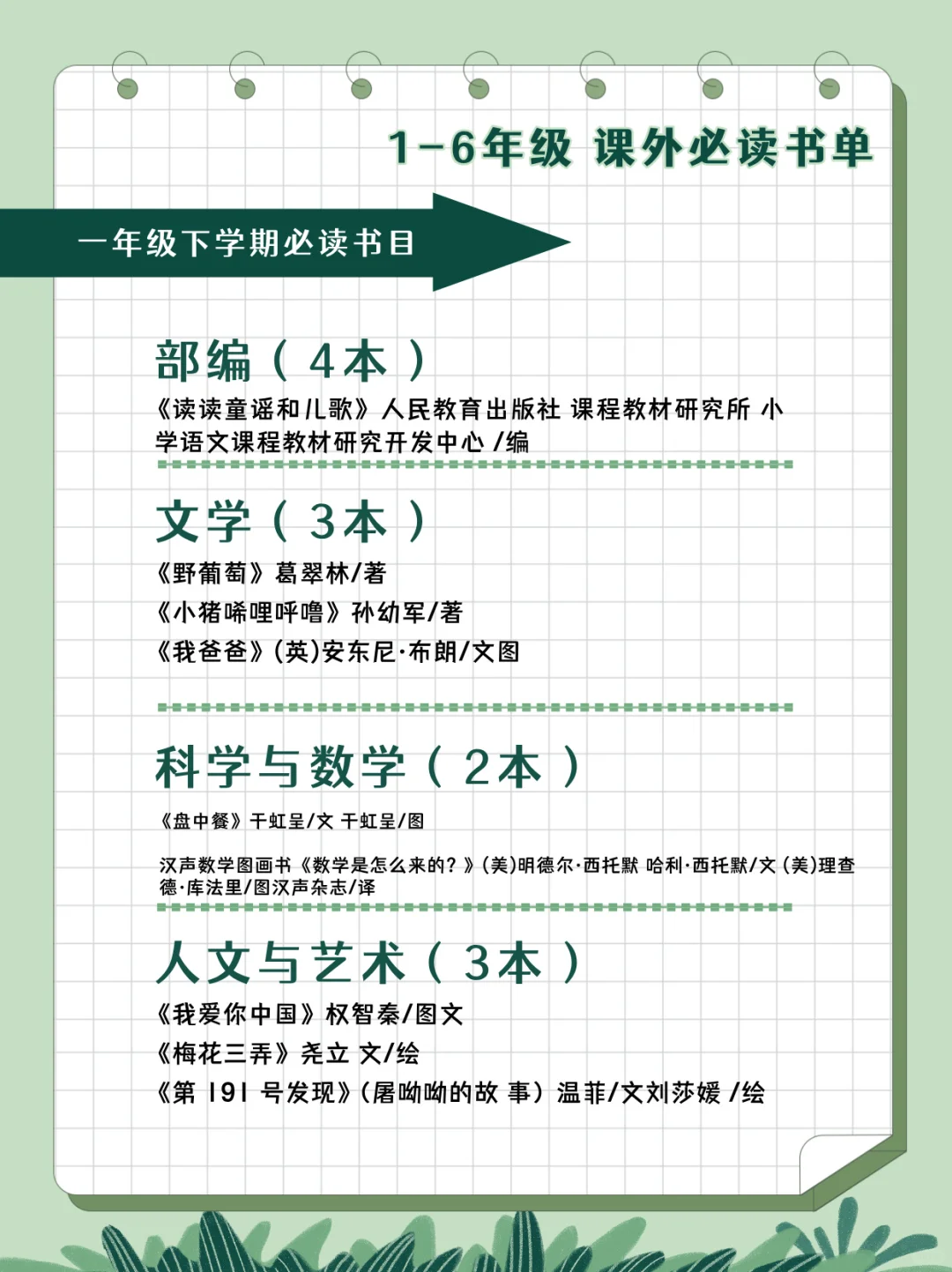 🗂家长收藏｜2024版清华附小课外必读书单