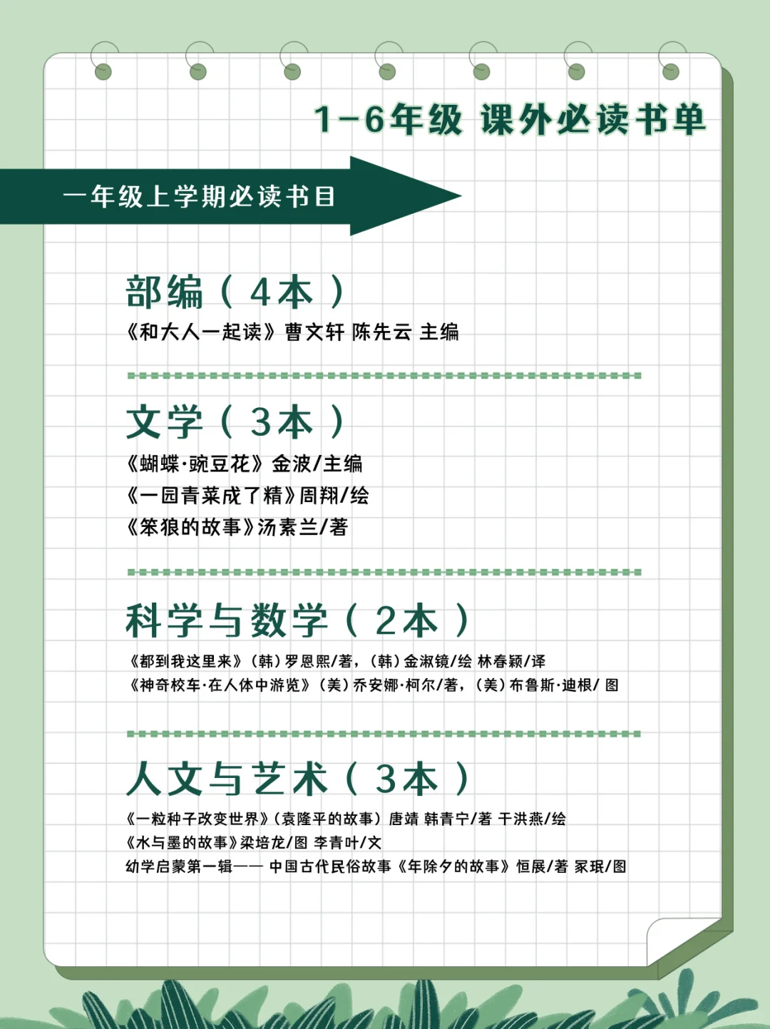 🗂家长收藏｜2024版清华附小课外必读书单