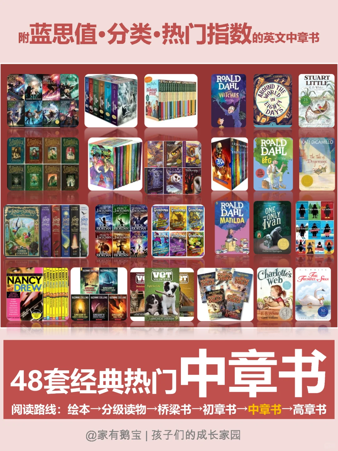 保姆级选书攻略 | 原版娃必读48套中章书上