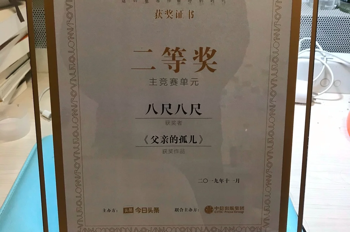 一个写作大赛，得了二等奖