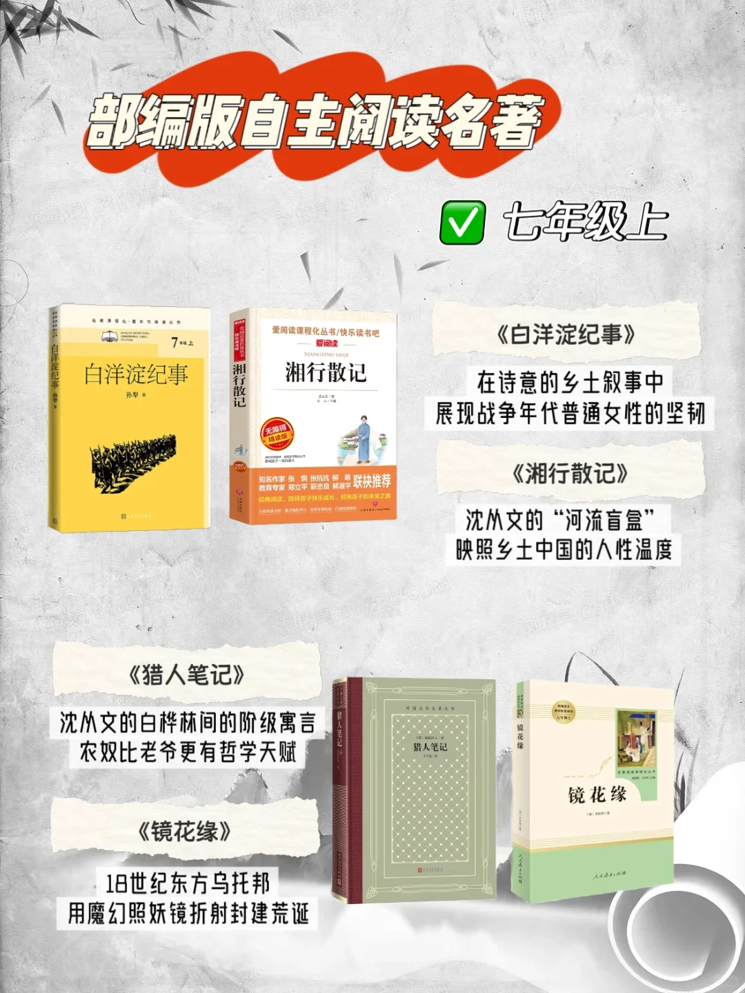 暑假👀过来~部编版自主阅读名著大汇总