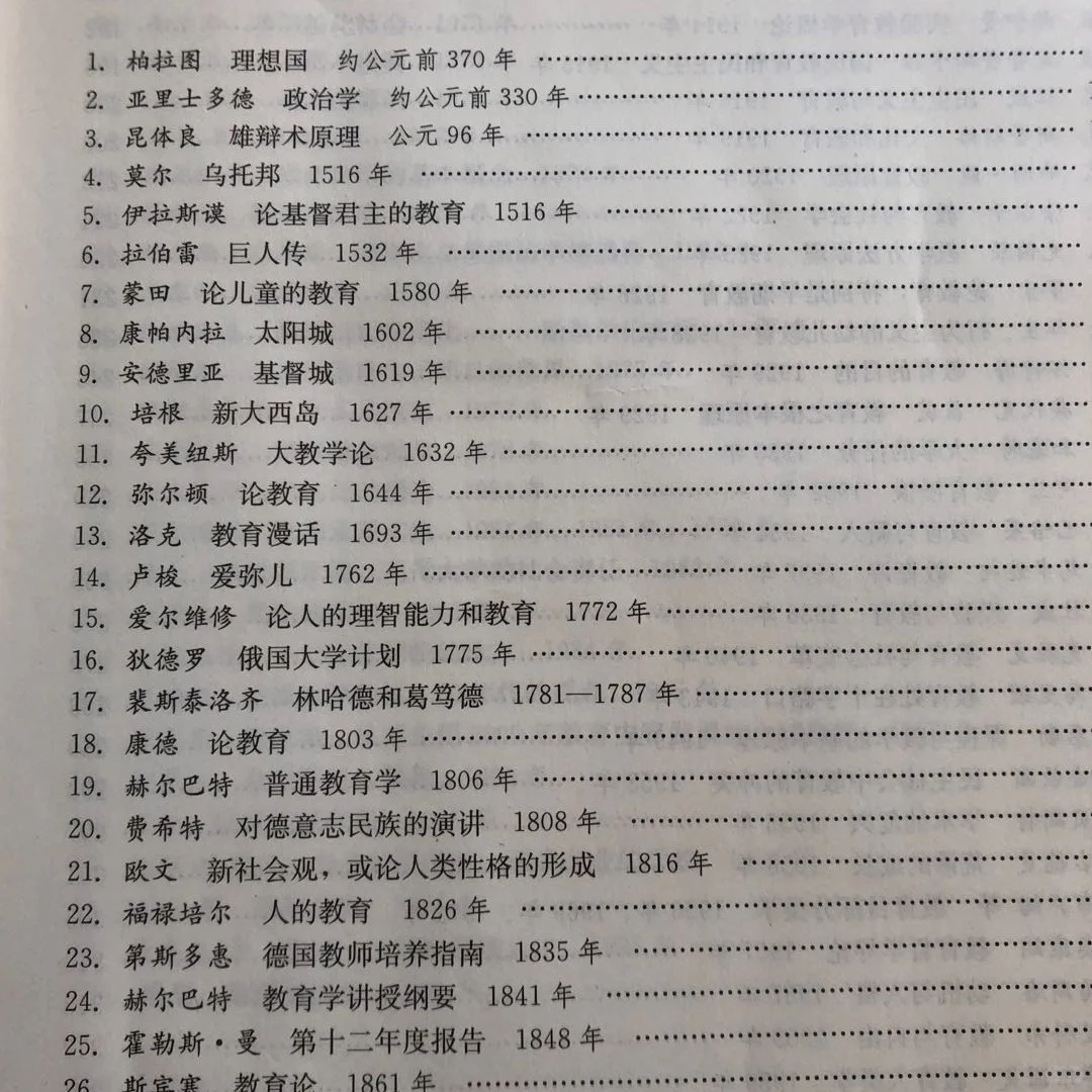 中外教育名著