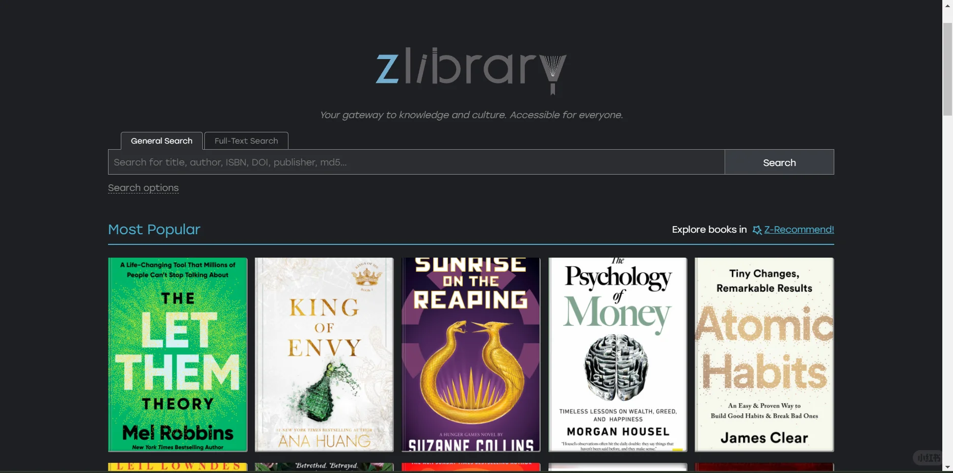 📖zlibrary z站超神 你的阅读必备书库