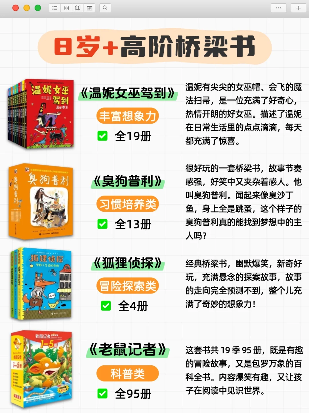 幼小衔接桥梁书精选💯4-8岁从入门到精通