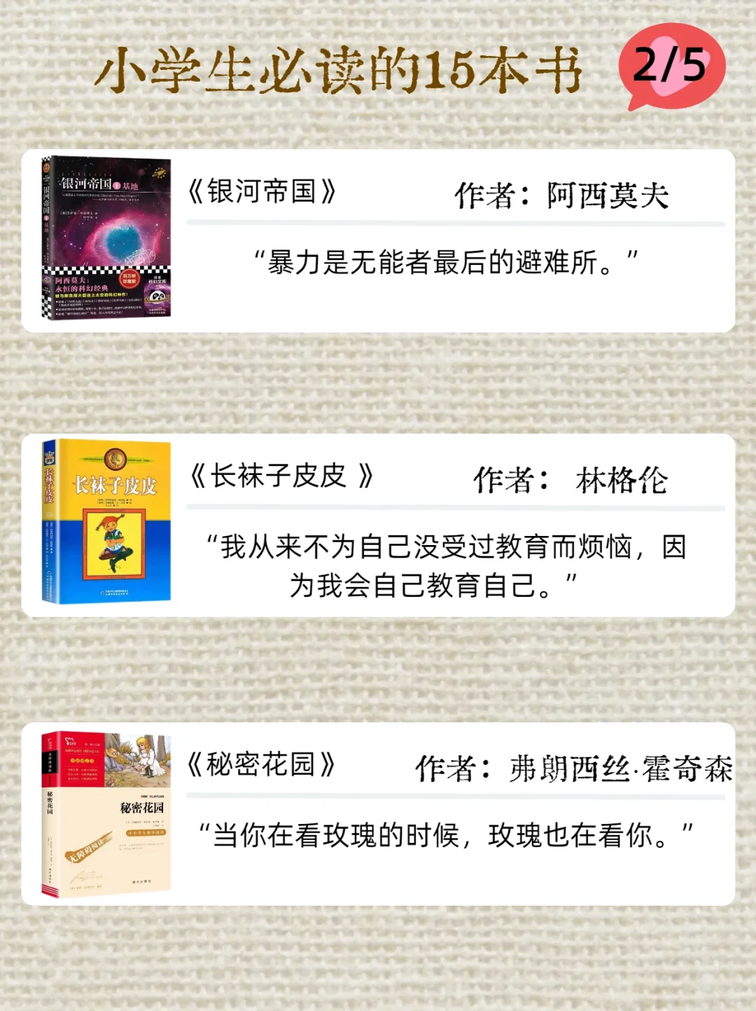 📚小学生必读的15本书！从小培养阅读习惯