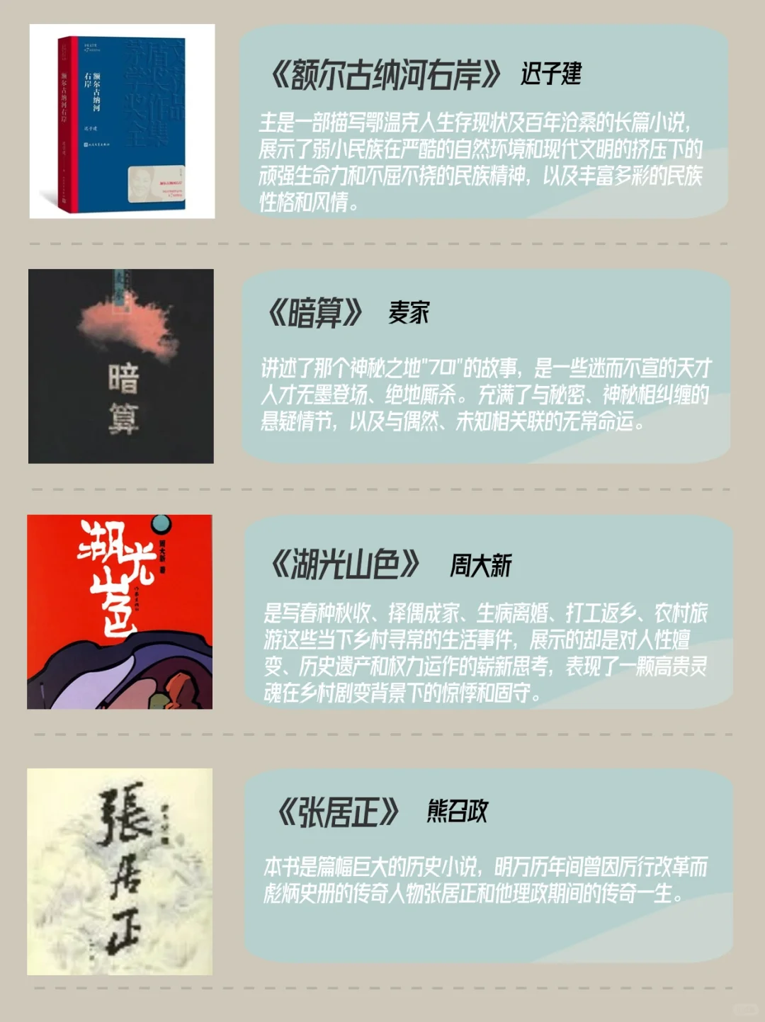矛盾文学奖十届46部获奖作品推荐