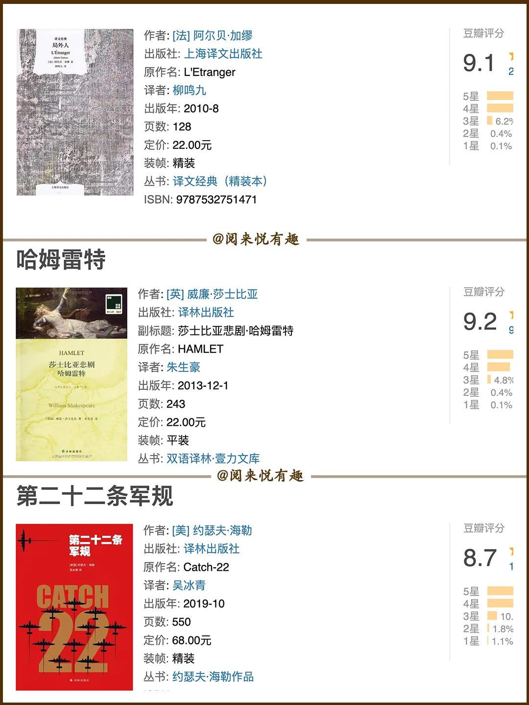 30本世界文学名著 🏆 一生必读的巨著❗️