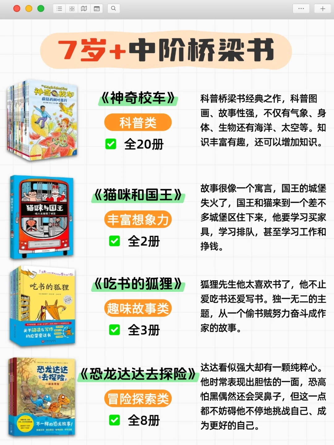 幼小衔接桥梁书精选💯4-8岁从入门到精通