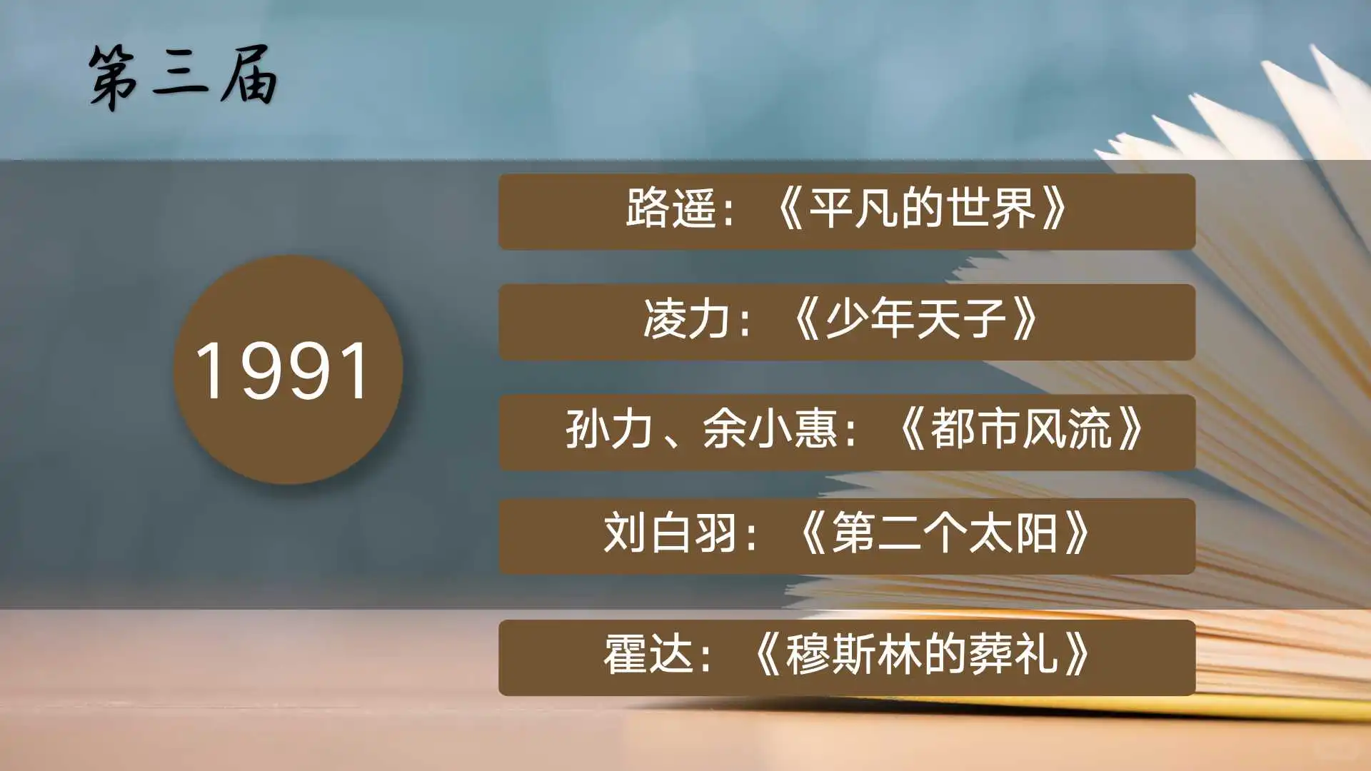 总结1982年到2023年茅盾文学奖作品