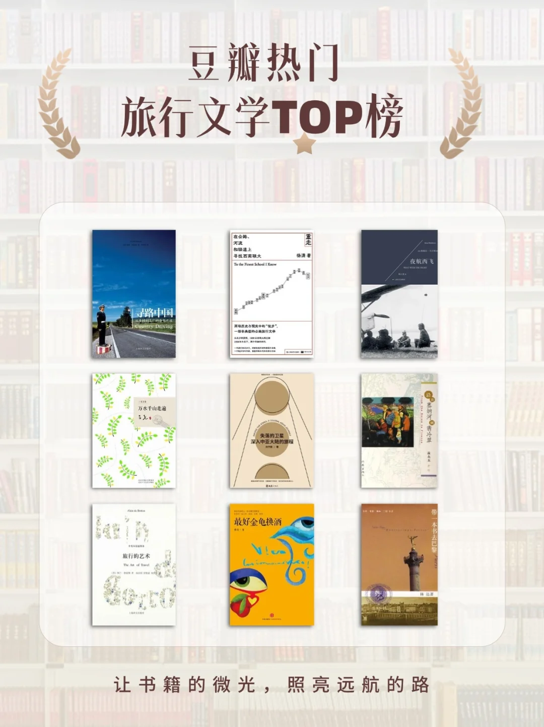 豆瓣旅行文学热门榜