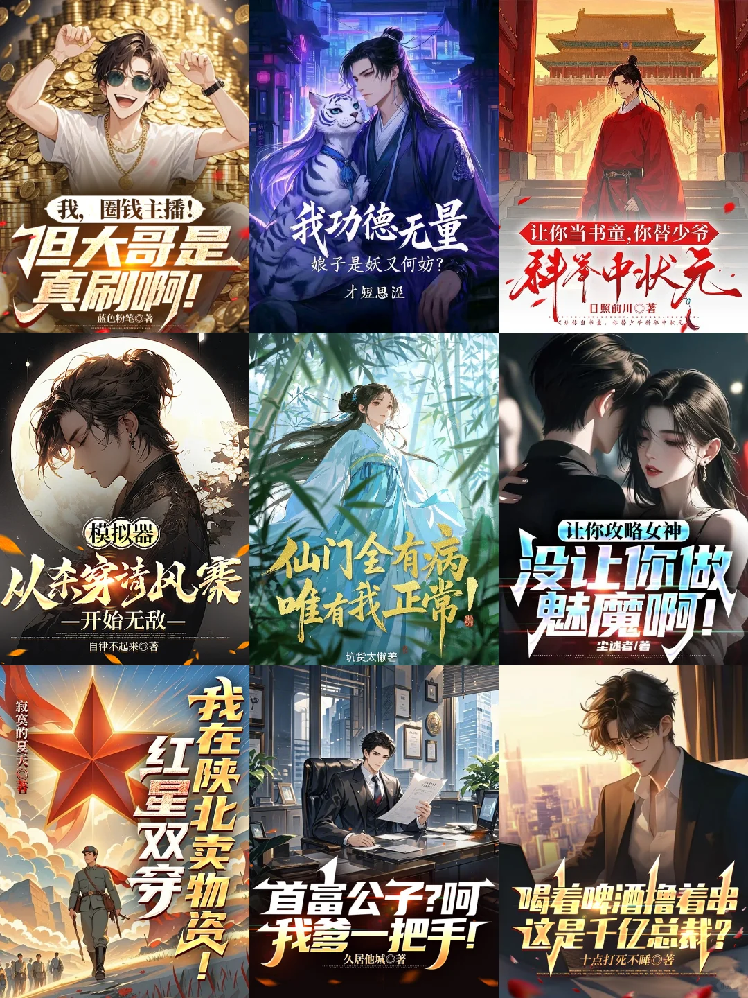 4月 第15周，番茄男频，新书在读飙升榜