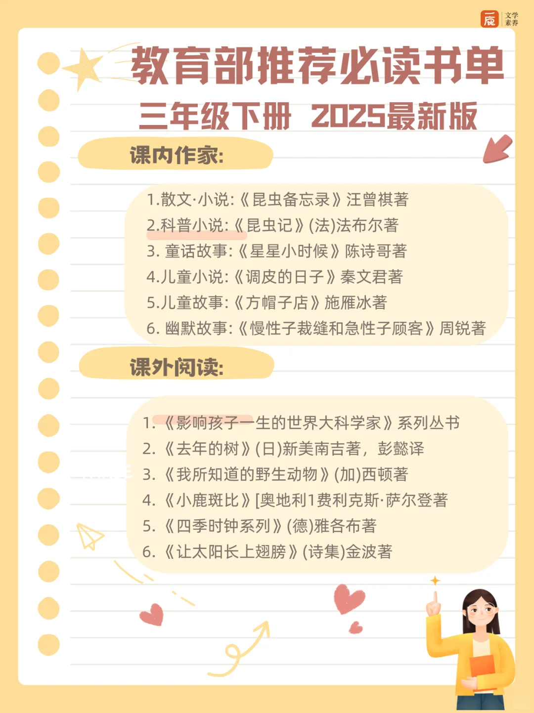 📚2025年最新版阅读书单来啦