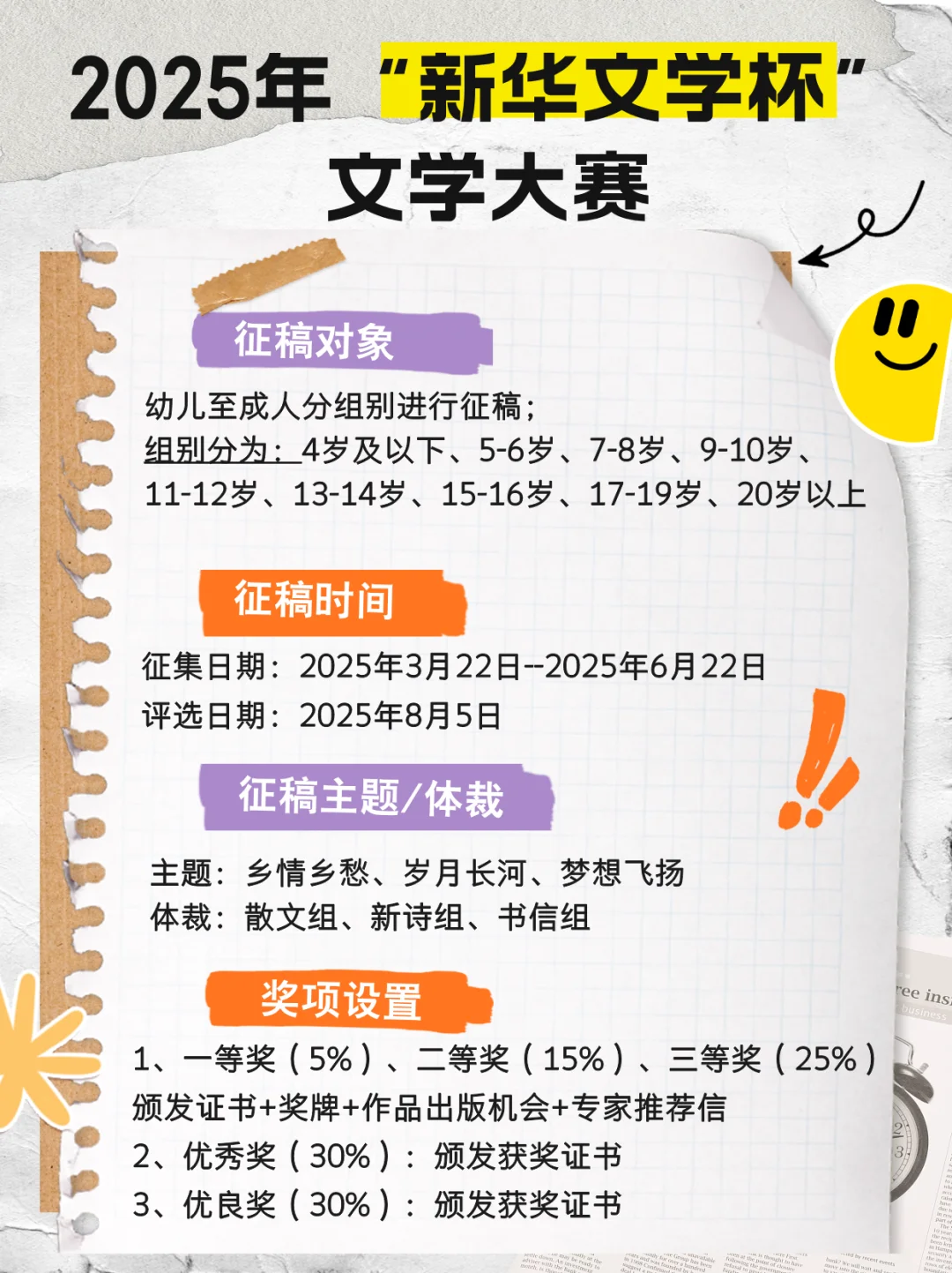 2025“新华文学杯”文学大赛征稿入口✨