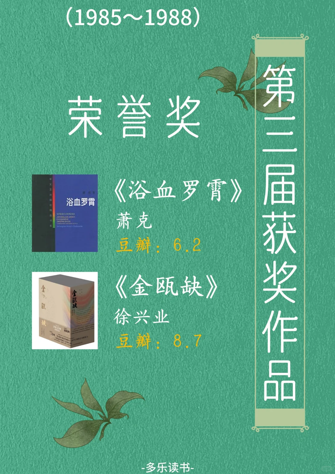 码住｜最全历届茅盾文学奖获奖书单，拯救书荒