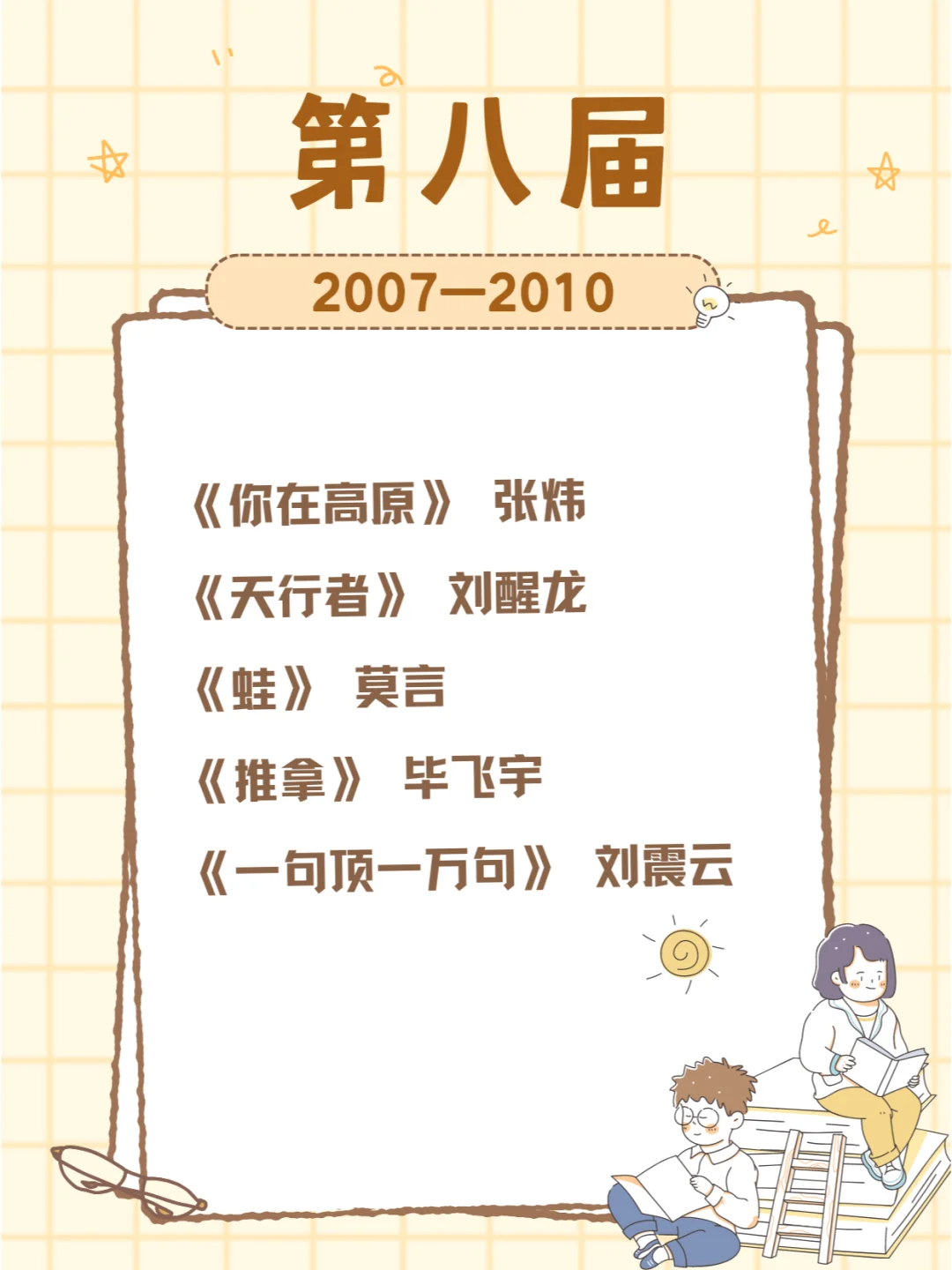 历届茅盾文学奖获奖作品