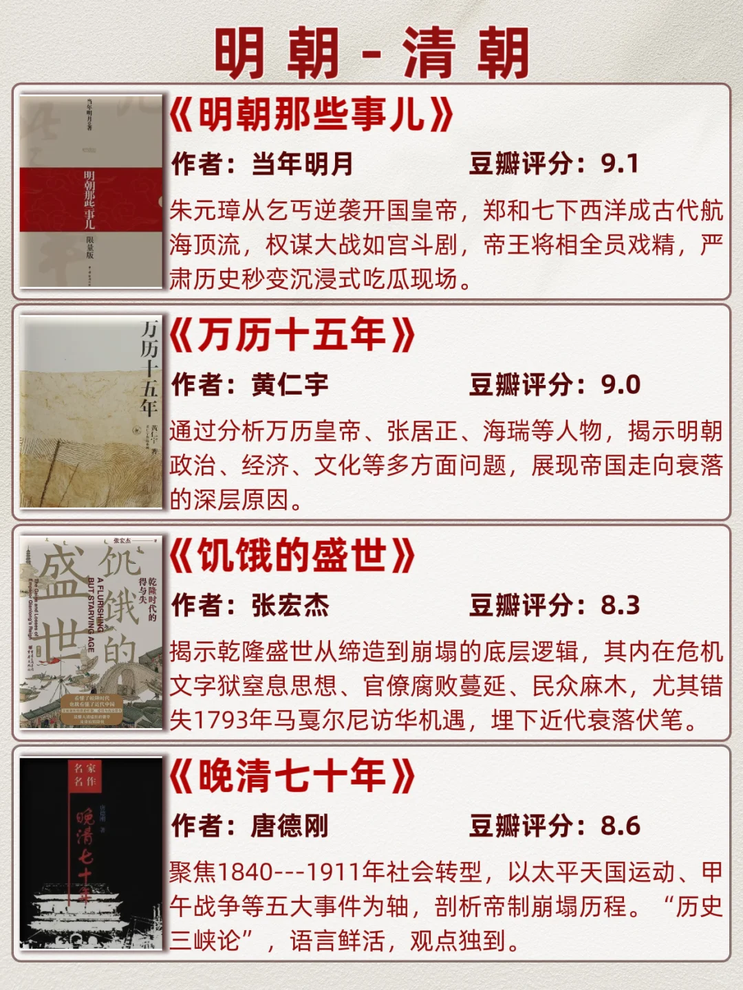 书单分享 历史按时间顺序看，32本必读书籍