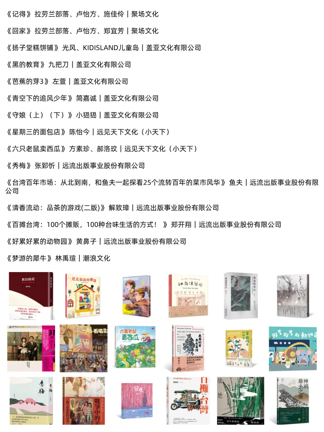 书单｜入选2025韩国首尔书展的144本台湾书籍