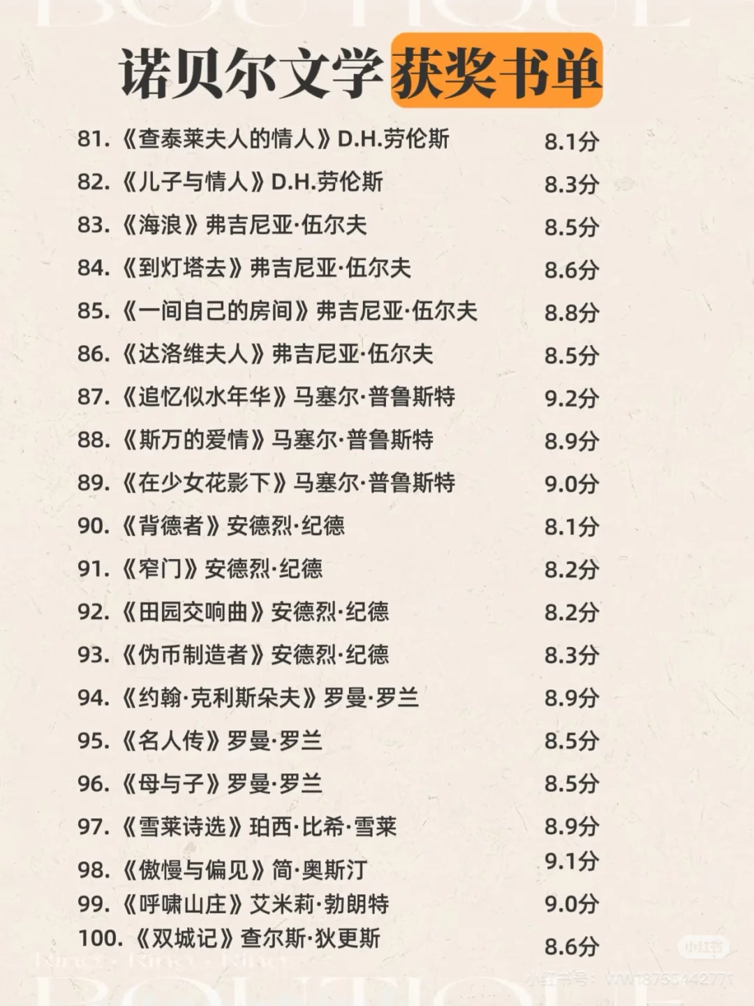 诺贝尔文学奖获奖名单 🐎