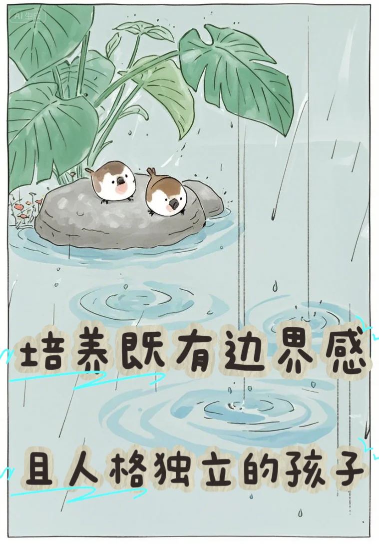 给娃的边界感漫画，从小养出稳定内核✅