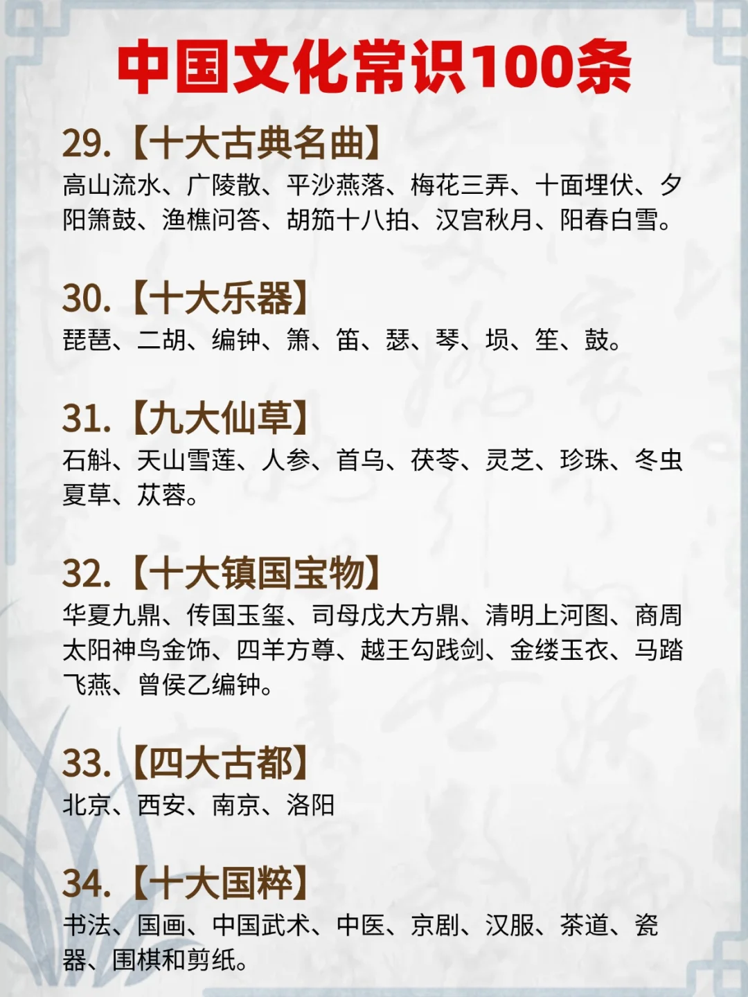 小学生必须掌握的100个文学常识❗一日一学