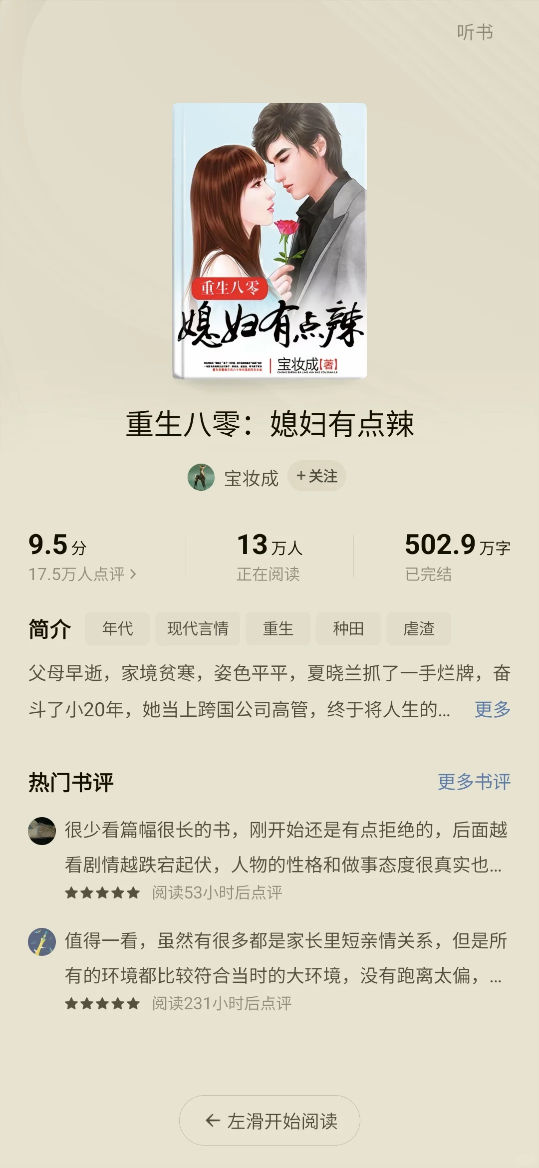 六本好看的年代文
