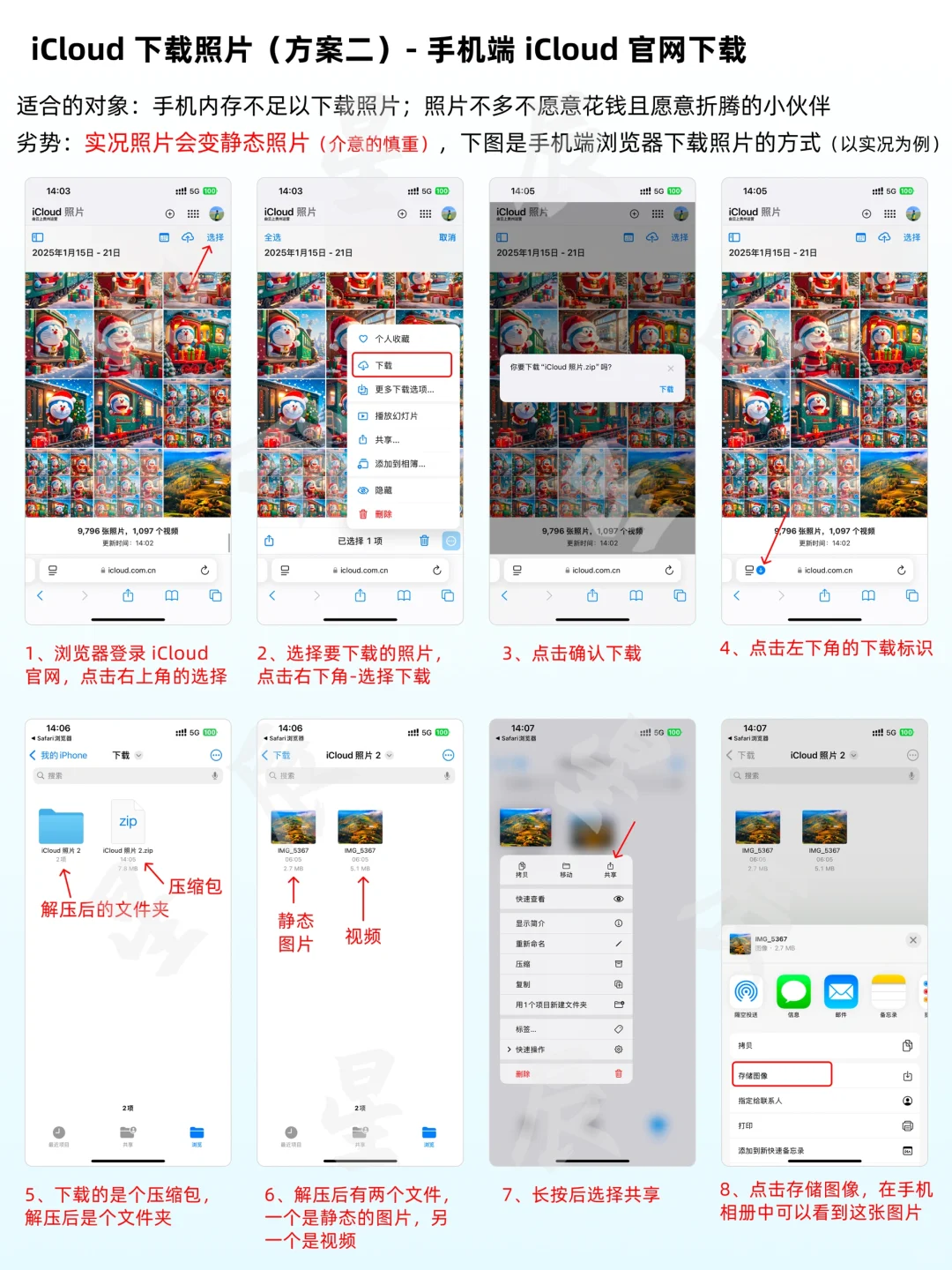 不丢失照片情况下怎么下载照片并关闭iCloud