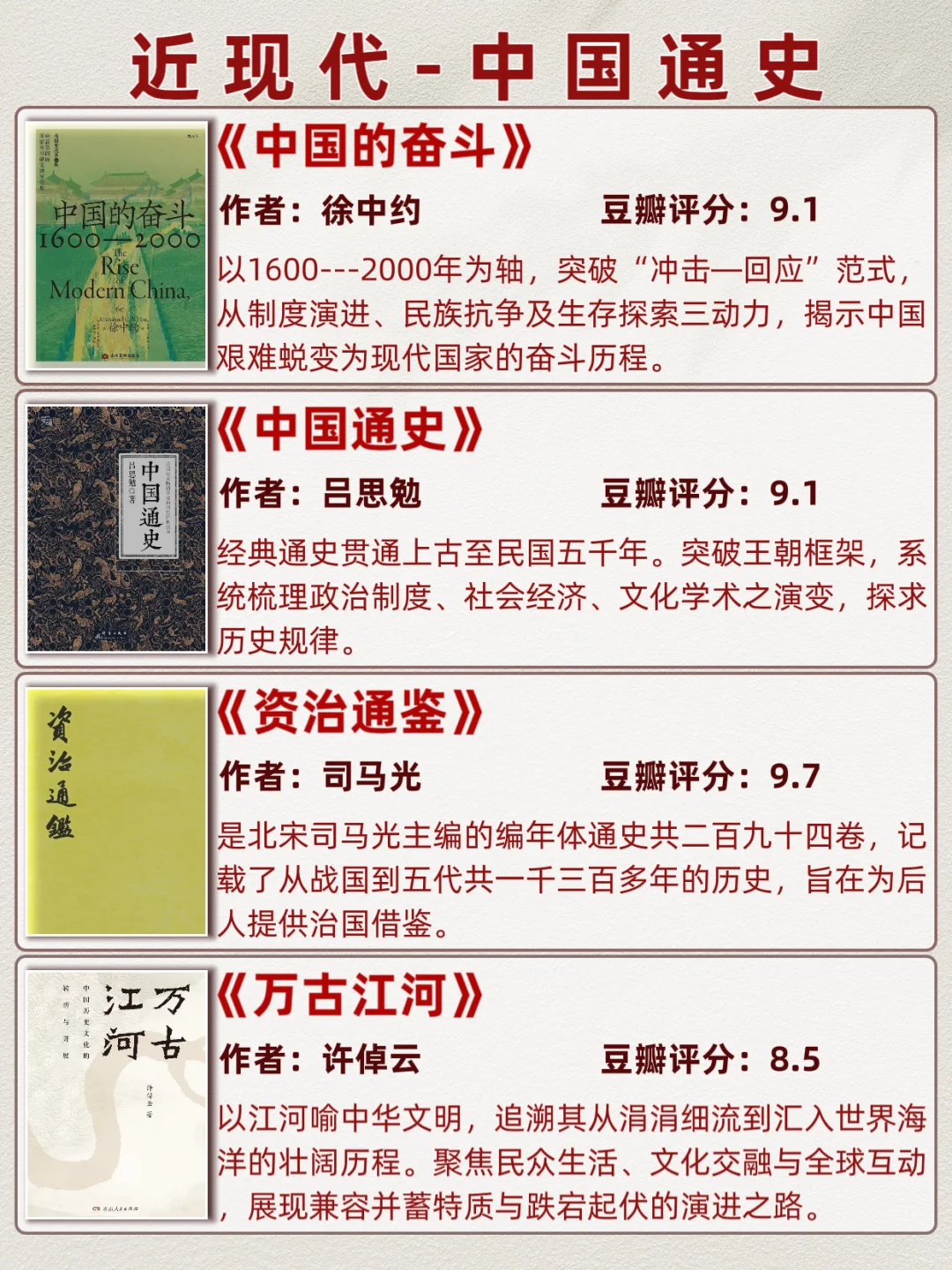 书单分享 历史按时间顺序看，32本必读书籍