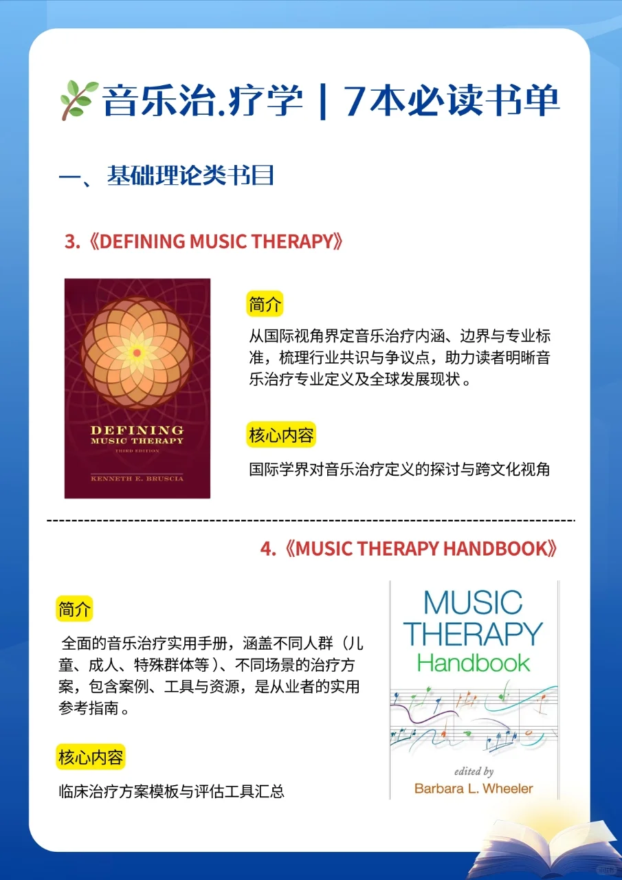 📖音乐治疗书单大公开！