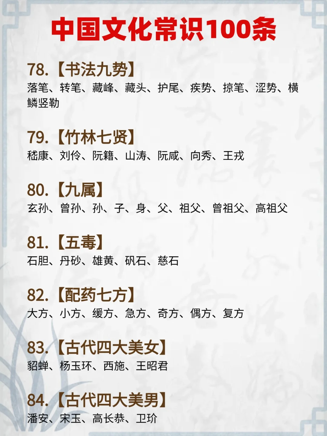 小学生必须掌握的100个文学常识❗一日一学