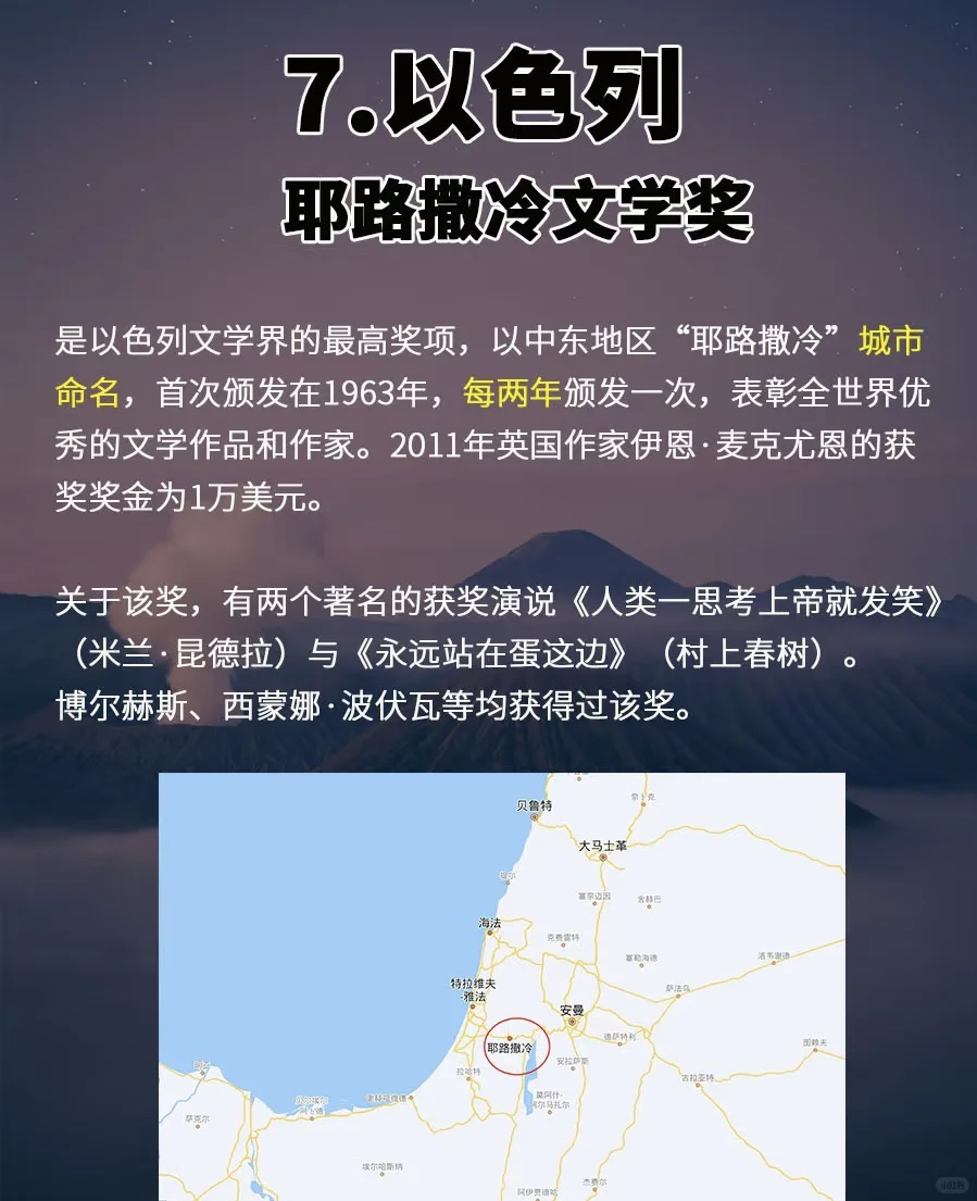 今日推荐: 世界十大文学奖📕