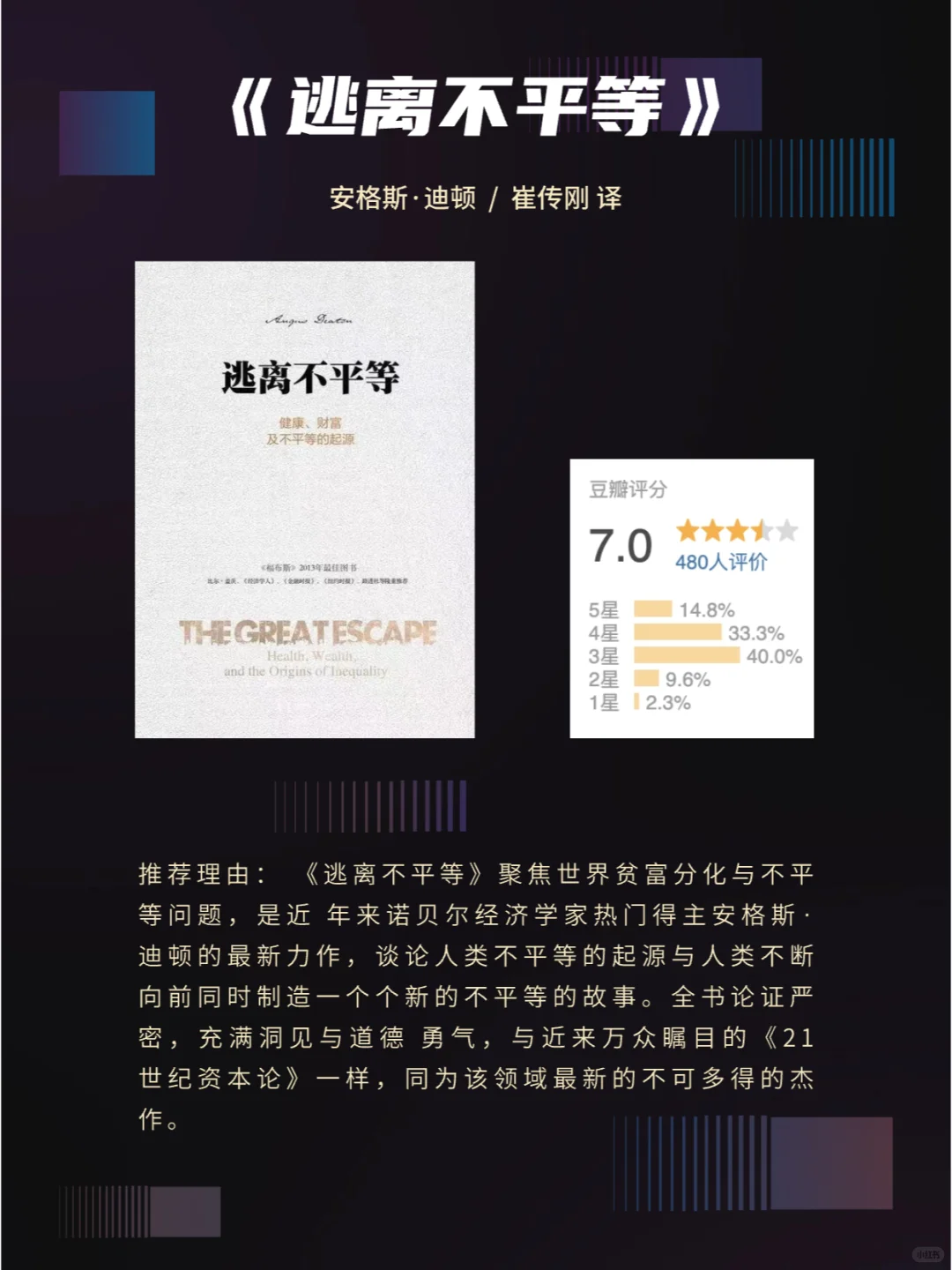 豆瓣高评分的9本诺贝尔经济学奖作品