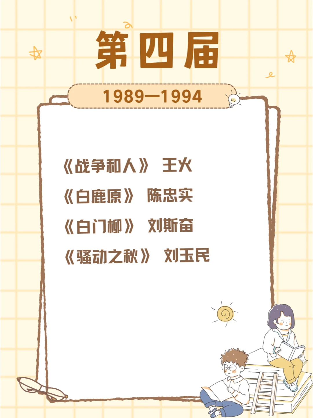 历届茅盾文学奖获奖作品