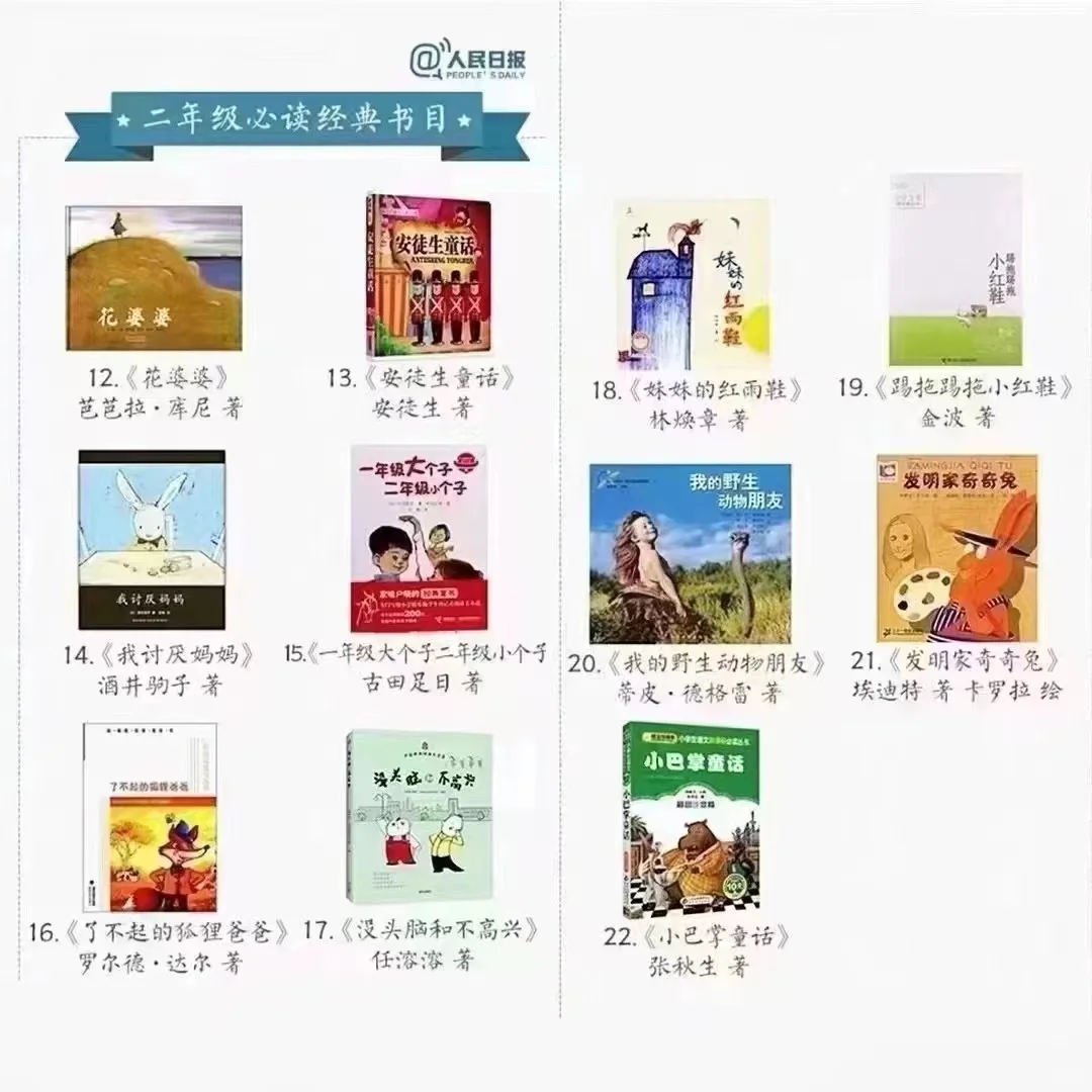 一到五年级必读经典书目