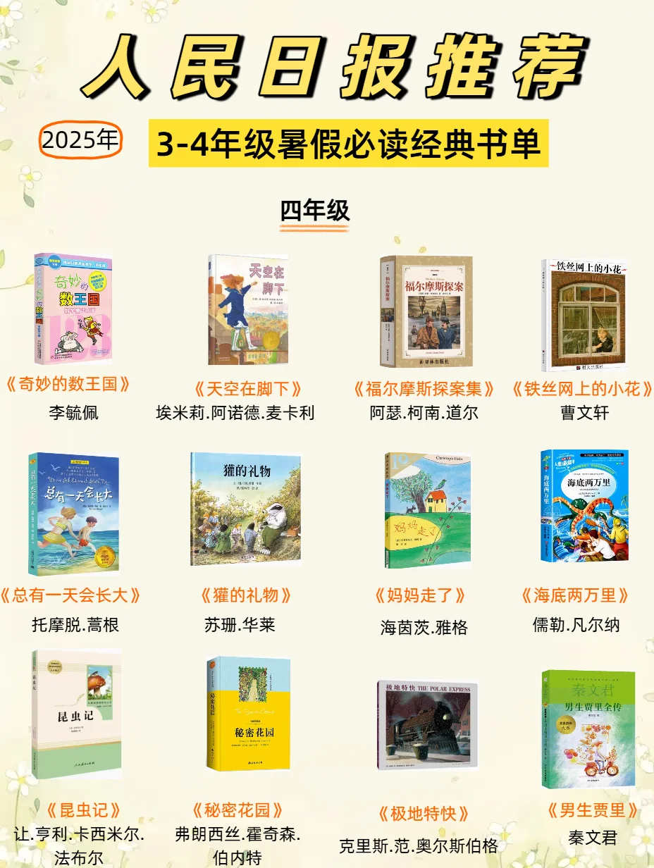 人民日报推荐的暑假必读经典书单
