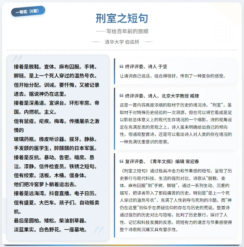 🌟2024全球华语大学生短诗大赛结果发布