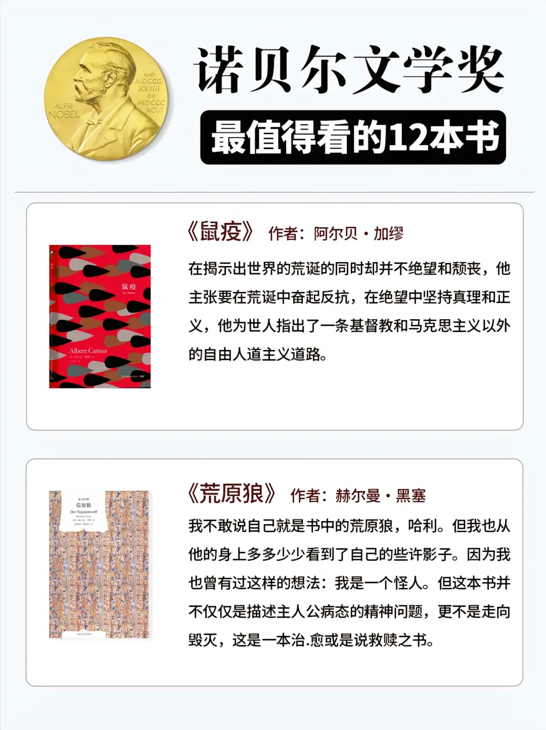 女性成长必读书籍/诺贝尔文学奖书单推荐