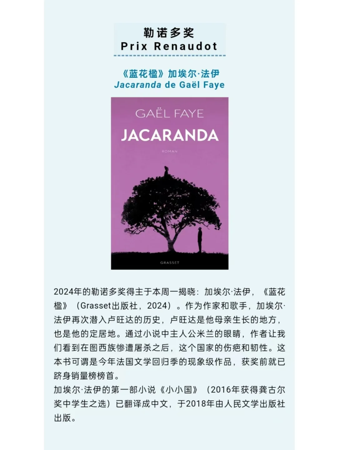 今年的法国文学奖都在关注什么样的作品？