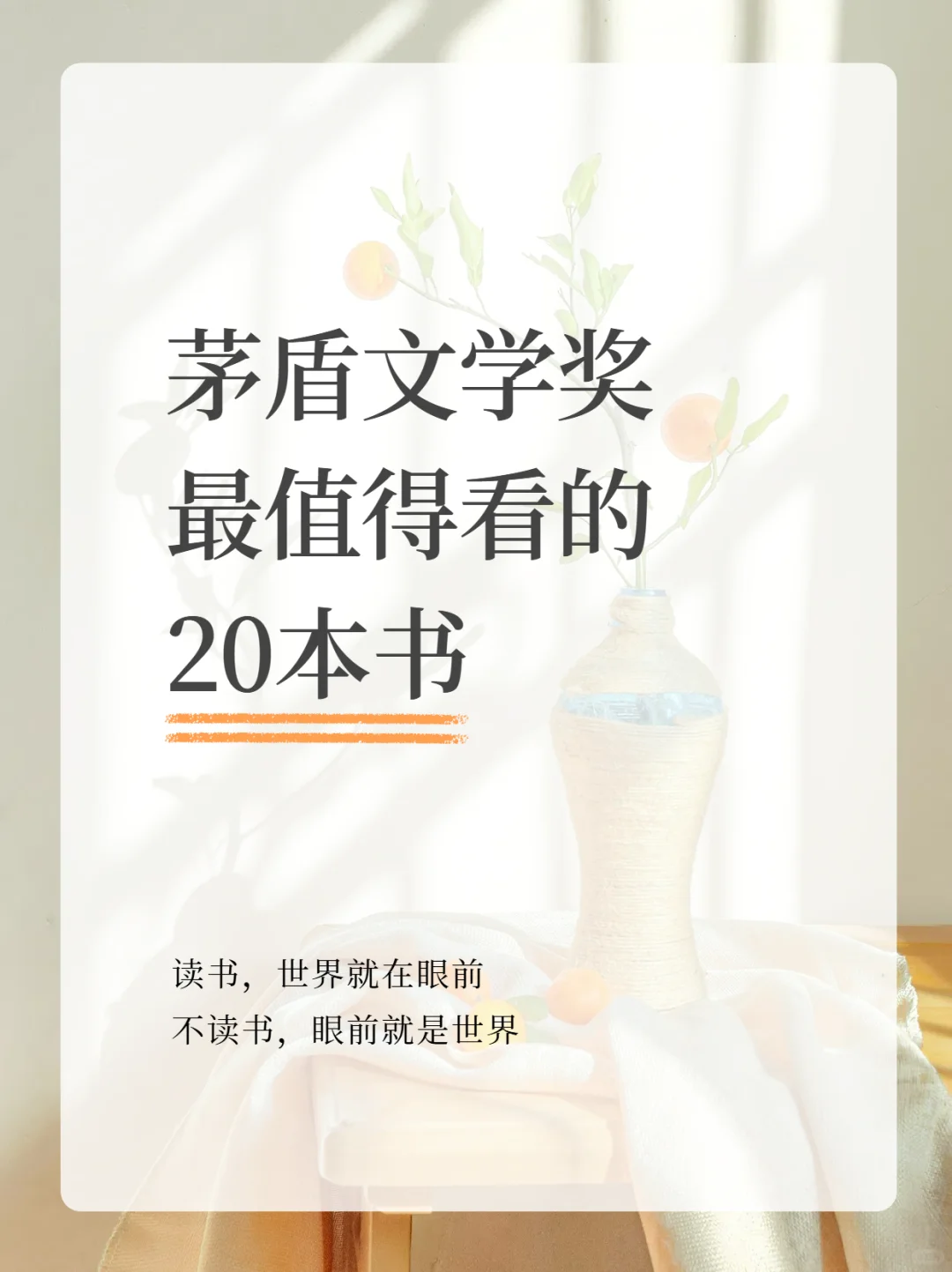 茅盾文学奖最值得看的20本书，你看过哪些呢