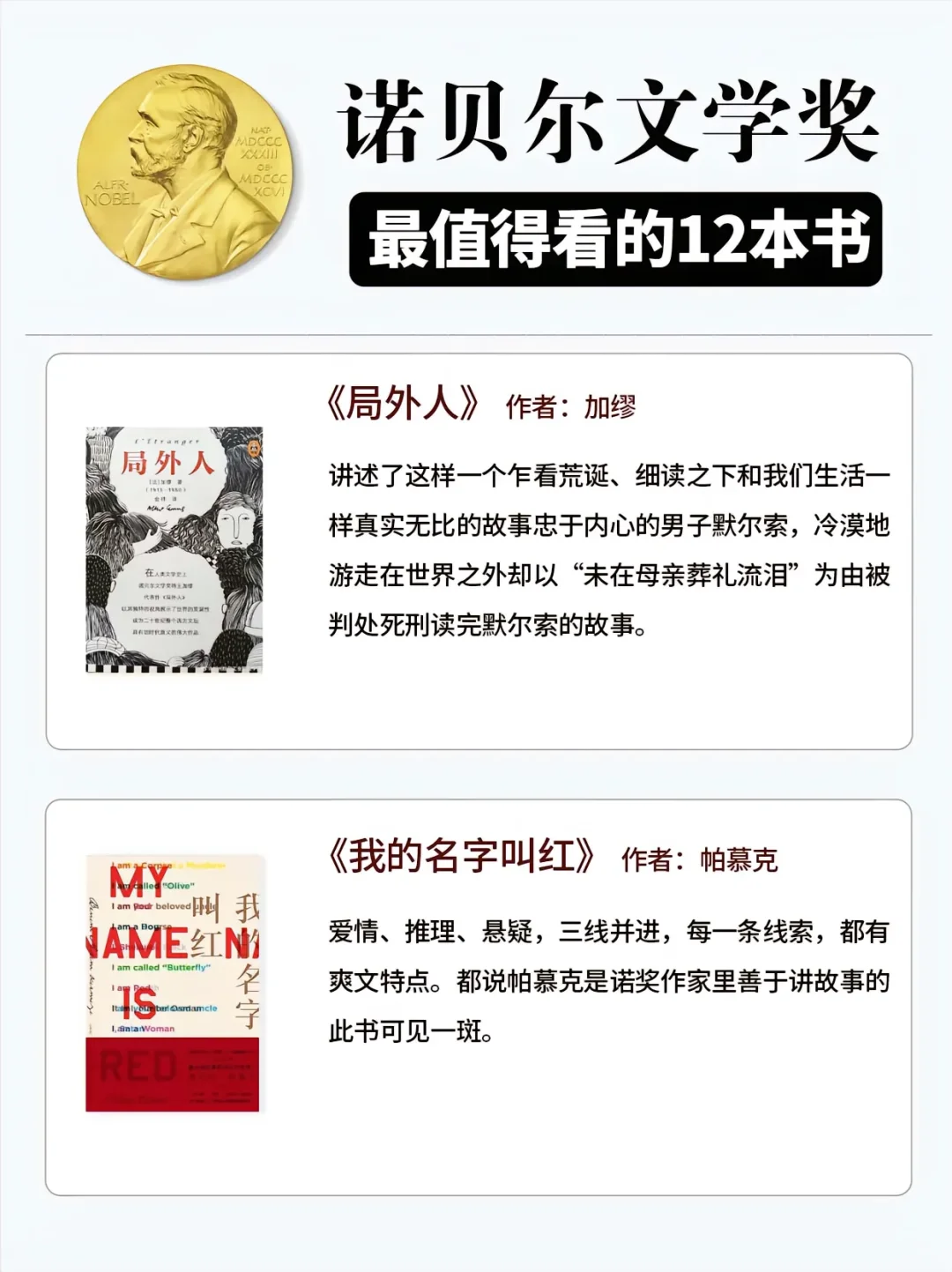 女性成长必读书籍/诺贝尔文学奖书单推荐